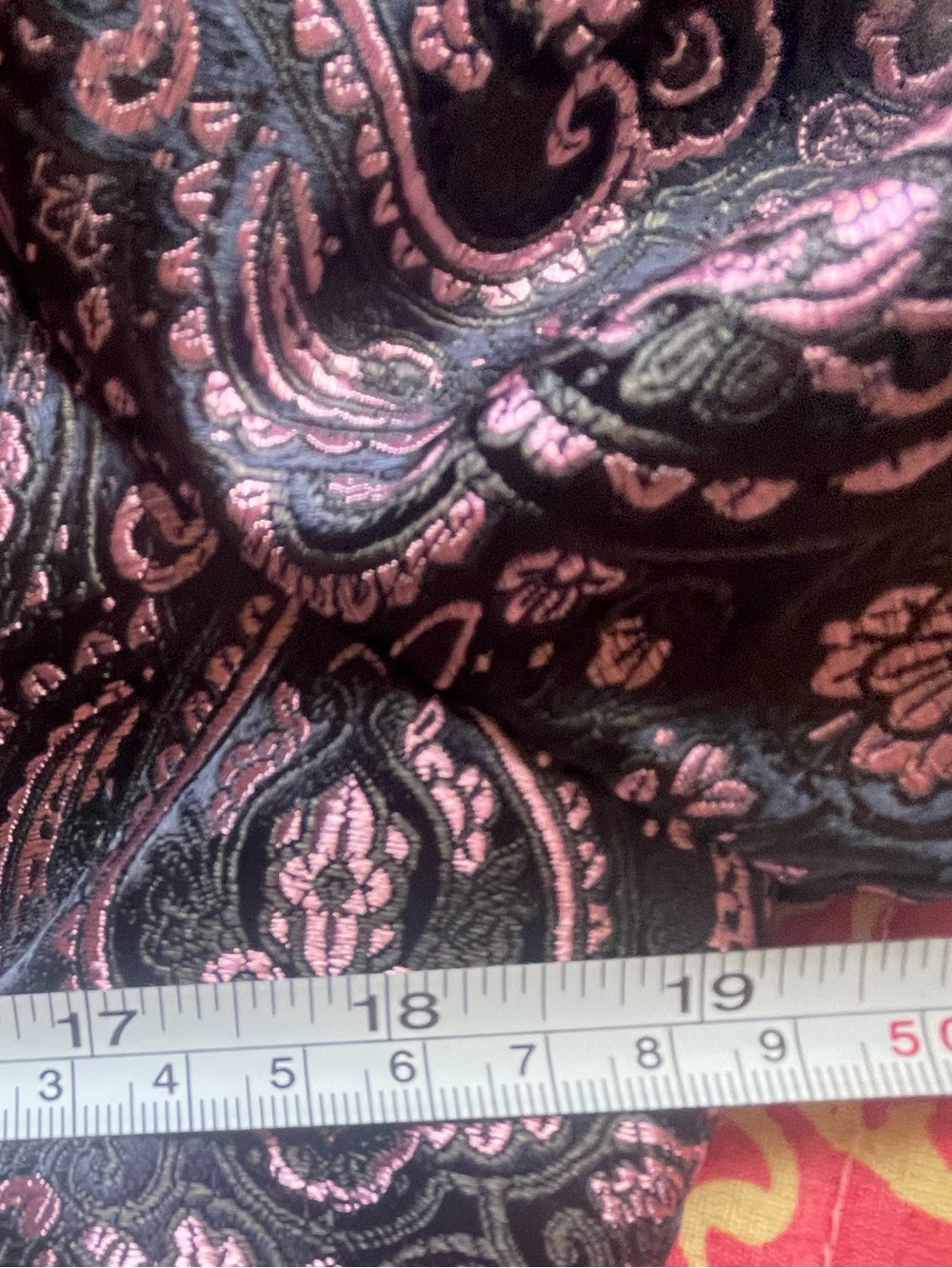 Vintage Metallic Brocade Paisley Blazer Jacket - Victorian Goth / Romantic Goth - Picture 7 of 8